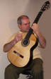 Ganesh plays the 6 string guitar built by the sicilian luthier Scandurra