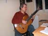 Ganesh plays the Chikari Guitar ( guitar built by the luthier Alan Wilcox and modified by Ganesh Del Vescovo ).